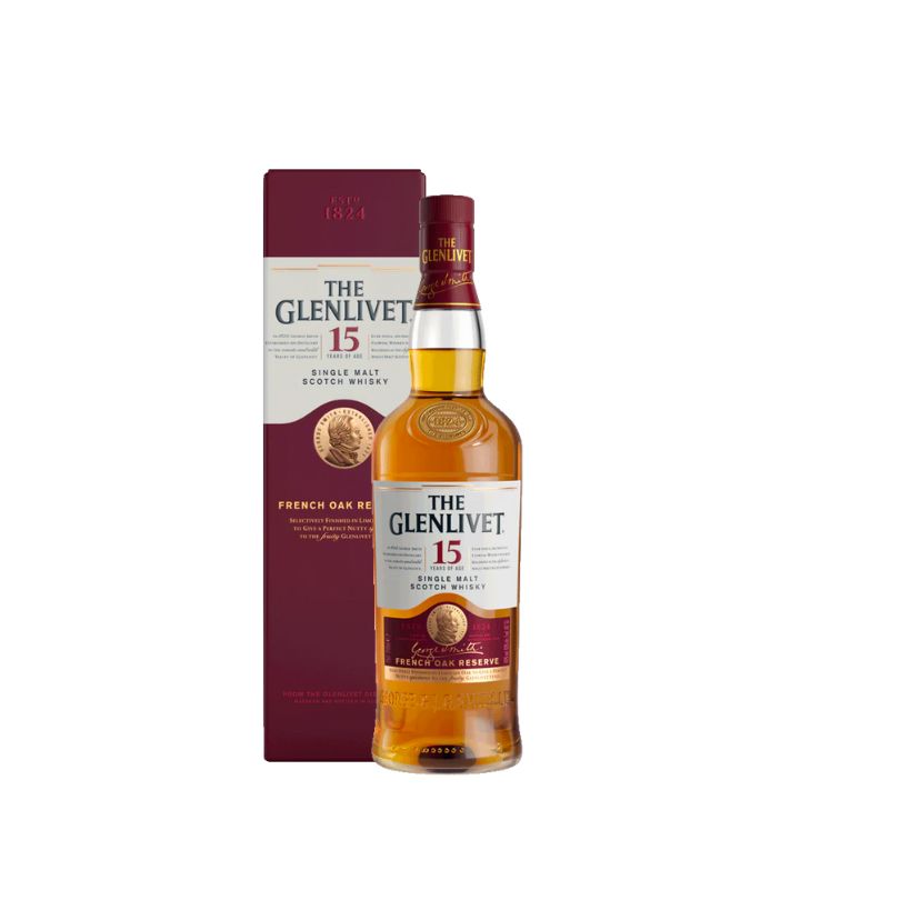 The Glenlivet 15 Years Of Age Single Malt Scotch Coffret - 70 CL -